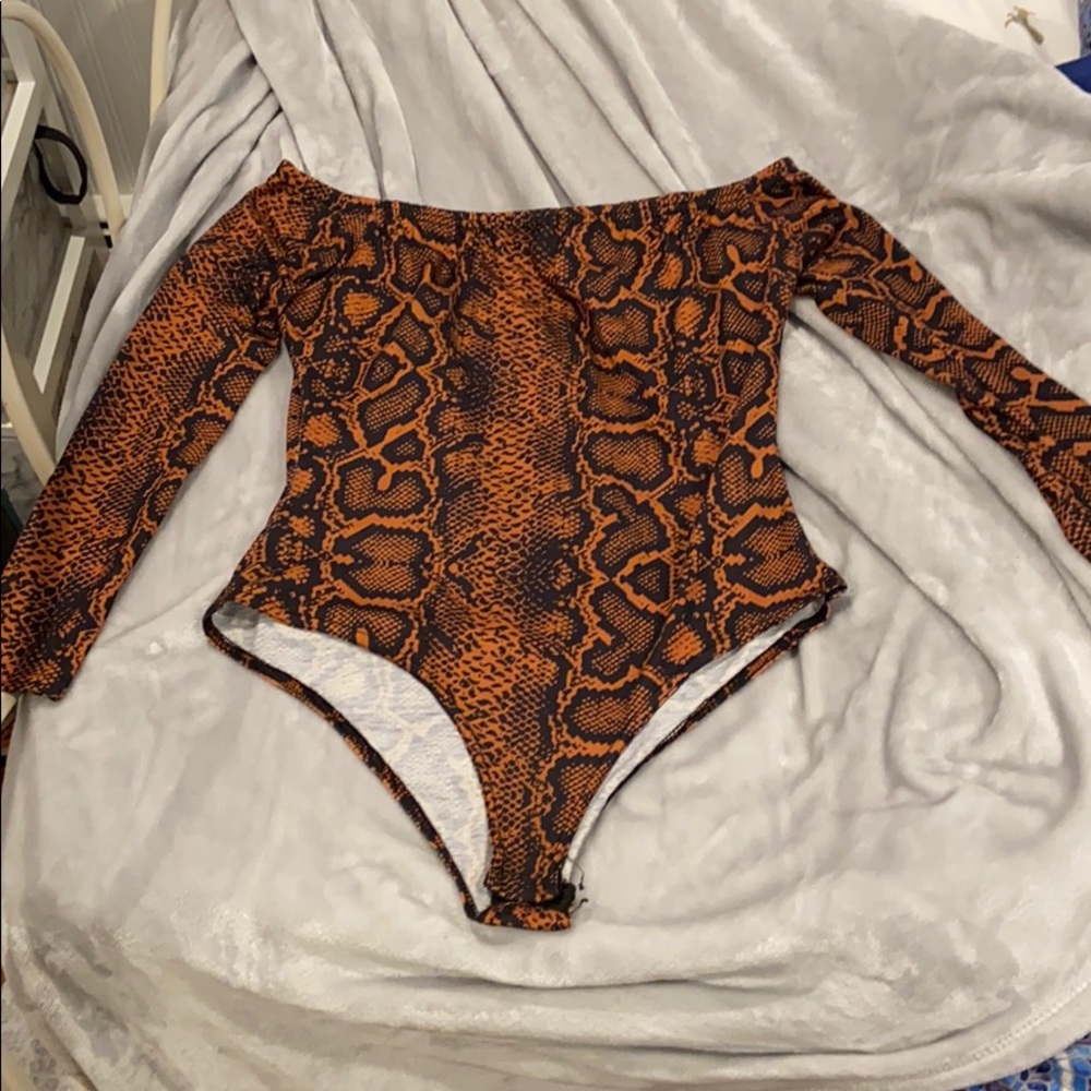 Nasty Gal Snake Print Bodysuit
